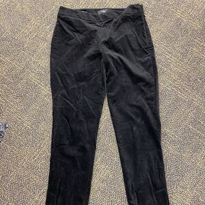 Talbots petite heritage‎ black velveteen ankle dress pants